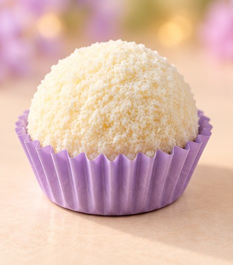 Brigadeiro de Ninho em forminha lilás